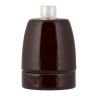 Bailey porslin E27 brun sockel