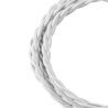Bailey tygkabel tvinnad 2-ledare vit 3m Bailey tygkabel tvinnad 2-ledare vit 3m