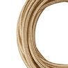 Bailey tygkabel 2-ledare metallic champagne 3m
