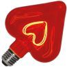 Bailey | LED-lampa Jättehjärta | Stor armatur E27 Dimbar | 5W Rökglas