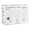 Bailey | 3x LED-lysrör | Stor sockel E27 | 4W