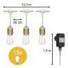 Bailey | Reklamkabel 15 meter | 15 lampor | IP44