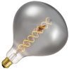 Lighto | LED-glödtråd | Stor sockel E27 | Superlux-lampa | Svart | 160mm | 6W