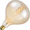 Lighto | LED-glödtråd | Stor sockel E27 | Superlux-lampa | Guld | 160mm | 6W