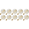 Lighto | LED-glödtråd | Stor armatur E27 | Globelamp | Guld | 125mm | 5W | 10 st.