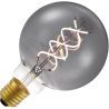 Lighto | LED-glödtråd | Stor sockel E27 | Globelamp | Svart | 95mm | 5W