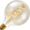 Lighto | LED-glödtråd | Stor armatur E27 | Globelamp | Guld | 125mm | 4W