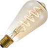 Lighto | LED-glödtråd | Stor sockel E27 | Edisonlampa | Guld | 64mm | 4W