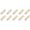 Lighto | LED-lampa | G9-fatning | Plug-in-lampa | Klar | 13mm | 3W | 10 stycken