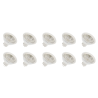 Lighto | LED-glödlampa GU5,3 montering Spot Ljus 50mm 3W 10 stycken