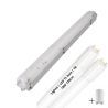Lighto | LED TL + armatur | T8 | 2x18W | 120cm | IP65 | Vattentät | ersätter 36W lysrör