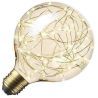Calex | LED-glödtråd | Stor montering E27 | G125 Globe | Stjärnor | Guld | 1,5W