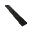 Calex | Metalen plafondplaat | 70x10cm | 3 gaten | Mat Zwart