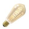 Calex | LED-glödlampa | Stor armatur E27 | ST64 Rustik | Guld | 5,5W | 3-stegs dimning