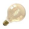 Calex | LED-glödtråd | Stor armatur E27 | G95 Globe | Guld | 5,5W | 3-stegs dimning