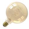 Calex | LED-glödtråd | Stor sockel E27 | G125 Globe | Guld | 5,5W | 3-stegs dimning