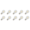 Lighto | LED-glödtråd | Liten sockel E14 | Standardlampa | Ljusstark | 60mm | 6W | 10 st.