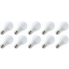 Lighto | LED-lampa | Stor sockel E27 | Standardlampa | Opal | 60mm | 7W | 10 st