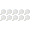 Lighto | LED-glödtråd | Stor sockel E27 | Globelamp | Ljusstark | 125mm | 4W | 10 stycken