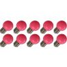 Lighto | LED-lampa | Stor sockel E27 | Kulglödlampa | Rosa | 45mm | 1W | 10 stycken