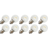 Lighto | LED-lampa | Stor sockel E27 | Kulglödlampa | Ljusstark | 45mm | 1W | 10 stycken