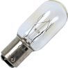 Glödlampa | Bajonettfattning Ba15d | Rörlampa | Klar | 16mm | 15W