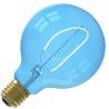 Calex | LED-glödtråd | Stor sockel E27 | Globelamp | Blå | 95mm | 4W
