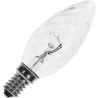 Glödlampa | Liten armatur E14 | Ljusstake roterad | Klar | 35mm | 40W