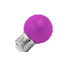 Lighto | LED-glödlampa | Stor lampa E27 | Bollampa | Lila | 45mm | 1W