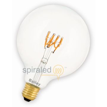 Bailey Spiraled Leslie | LED Globelamp | Stor sockel E27 Dimbar | 4W (ersätter 40W)