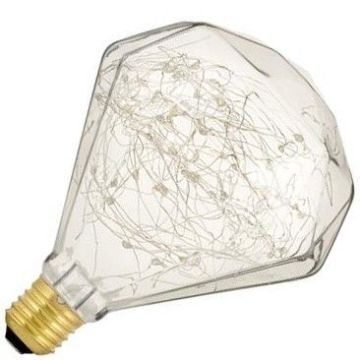 Bailey | LED-lampa | Storfattning E27 | Diamant | Klar | 123mm | 1,5W