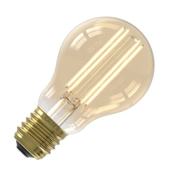 Calex | LED-glödtråd | Stor glödlampa E27 | A60 Standard | Guld | 7,5W