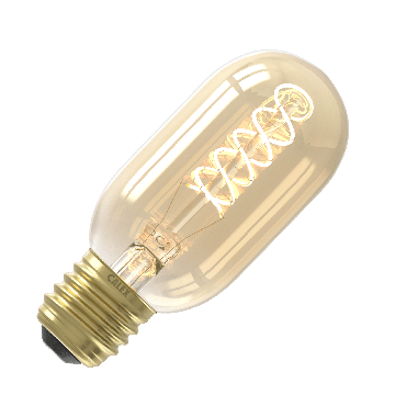Calex | LED-glödtråd | Stor sockel E27 | T45 | Rör | Guld | 5,5W