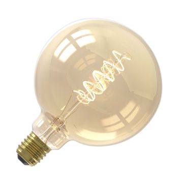 Calex | LED-glödtråd | Stor sockel E27 | Globe | G125 | Guld | 5,5W