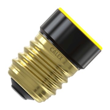 Calex | LED-tråd | Stor sockel E27 | Minilampa | Svart ring | 3,5W | 3-stegs dimning