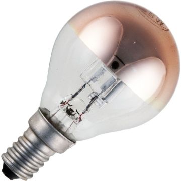SPL | Halogen-spegellampa, liten sockel E14, kullampa, guld, 45 mm, 28W