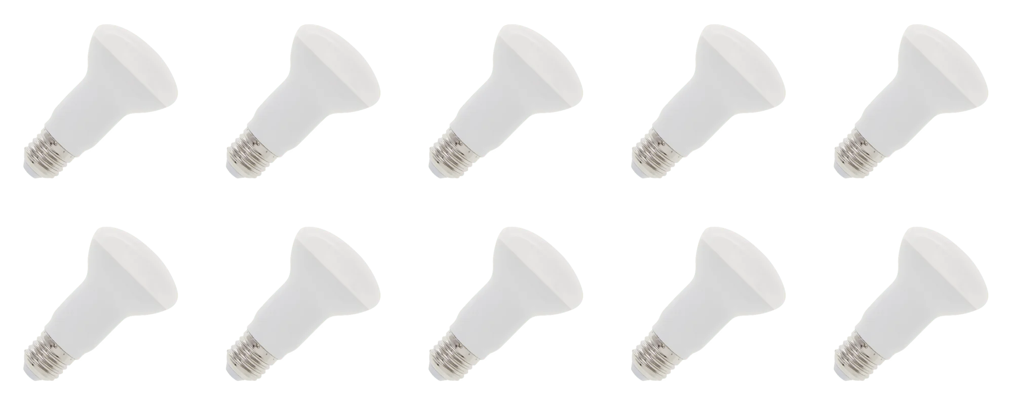 Lighto | LED-lampa | Stor sockel E27 | Reflektorlampa | Klar | 63mm | 6W | 10 stycken