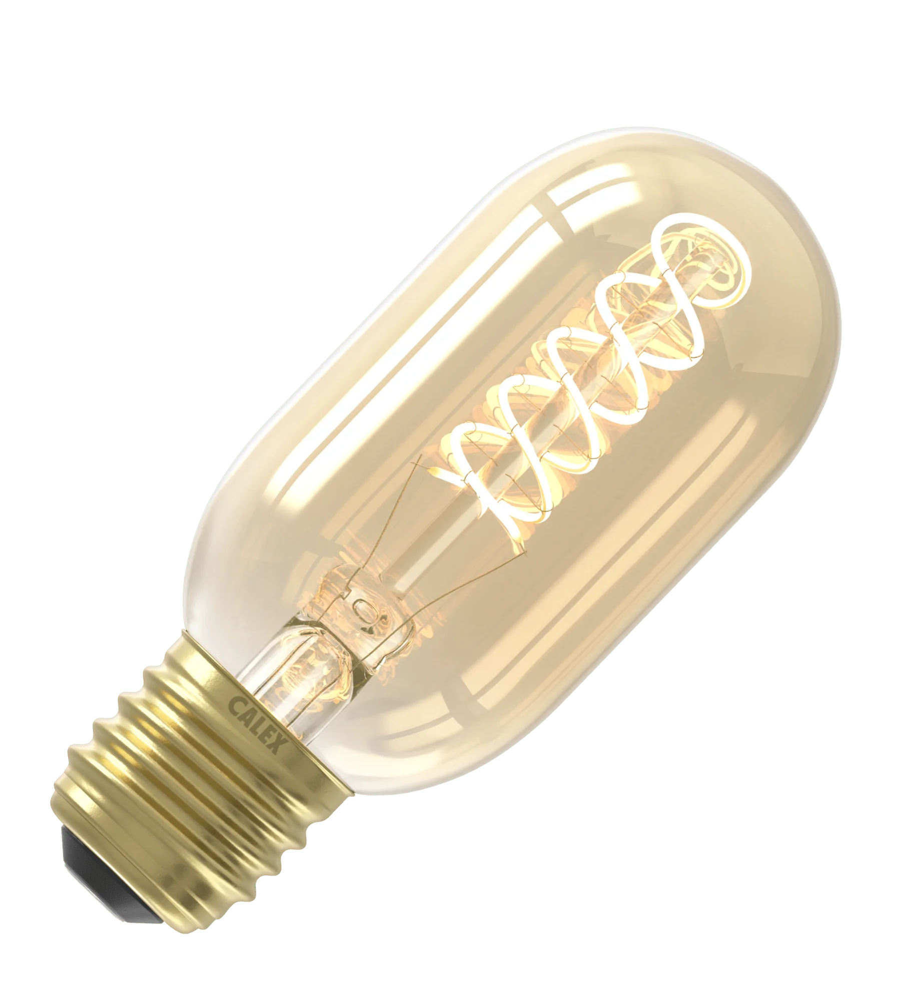 Calex | LED-glödtråd | Stor sockel E27 | T45 | Rör | Guld | 5,5W