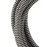 Bailey textilkabel 3-ledare svart/vit 3m