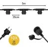 Bailey | Prickig kabel 5 meter | 10 lampor | IP44