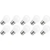 Lighto | LED-glödtråd | Bajonettfattning B22d | Bollampa | Ljusstark | 45mm | 5W | 10 stycken
