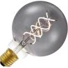 Lighto | LED-glödtråd | Stor sockel E27 | Globelamp | Svart | 95mm | 5W