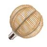 Lighto | LED-lampa | E27-fattning | Designlampa | Bambufärg | ST125 | 120mm | 3,5W