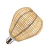 Lighto | LED-lampa | E27-fattning | Designlampa | Bambufärg | T95 | 125mm | 3,5W