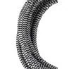 Bailey textilkabel 2-ledad svart/vit 3m