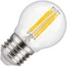 Lighto | LED-glödtråd | Stor sockel E27 | Kulglödlampa | Ljusstark | 45mm | 5W