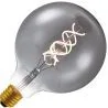 Lighto | LED-glödtråd | Stor sockel E27 | Globelamp | Svart | 125mm | 5W