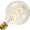 Lighto | LED-glödtråd | Stor armatur E27 | Globelamp | Guld | 95mm | 5W