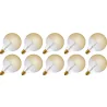 Lighto | LED-glödtråd | Stor armatur E27 | Globelamp | Guld | 125mm | 4W | 10 st.