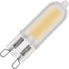 Lighto | LED-glödlampa | G9-fatning | Plug-in-glödlampa | Klar | 13mm | 2W